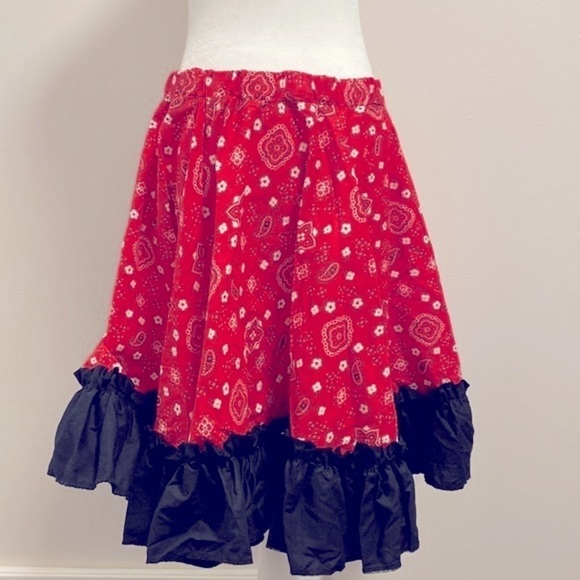 Vintage Square dancing Banda print swing skirt - Picture 1 of 3